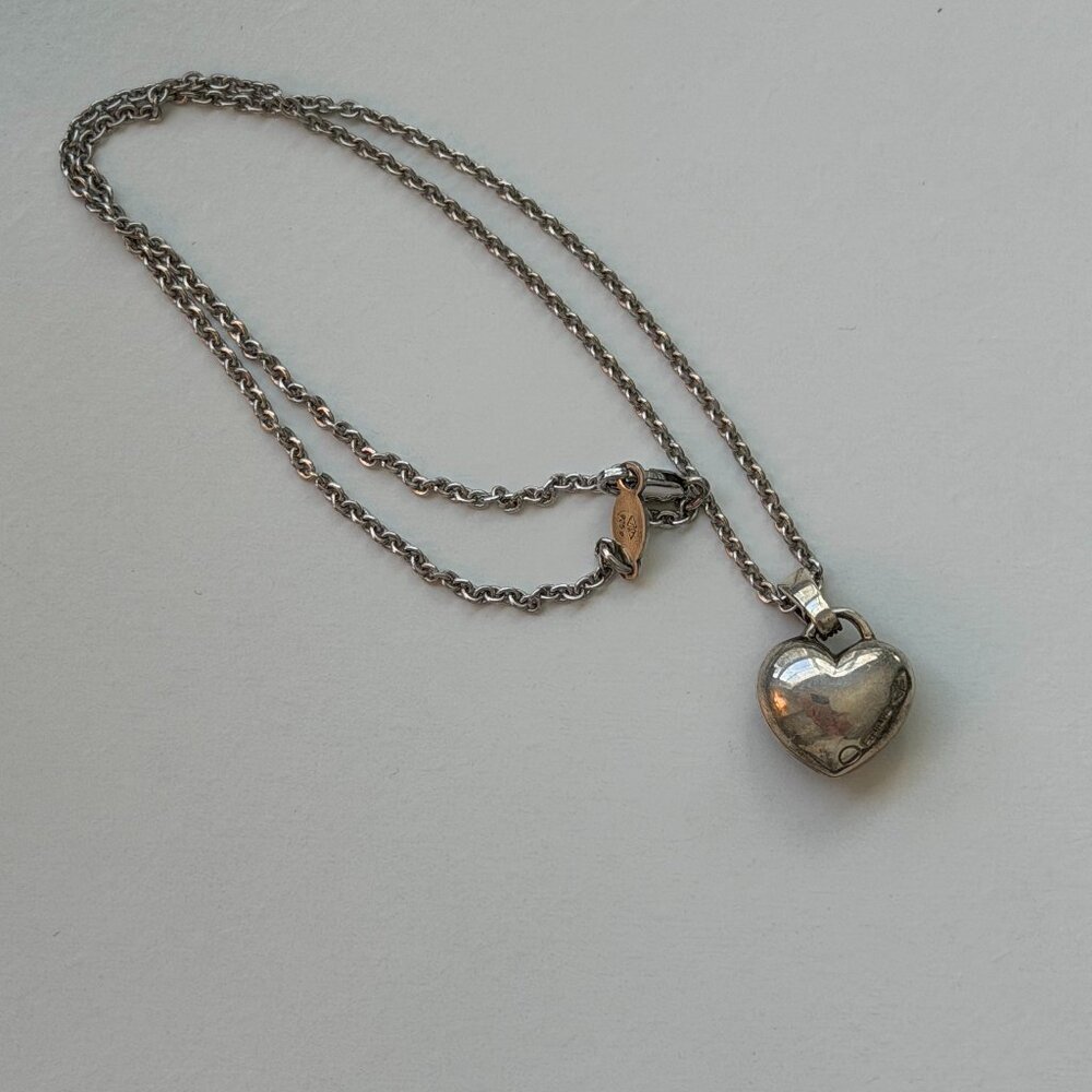 Vintage Judith Jack Sterling Silver Heart Necklace – Valentine’s Day Ready 💖 - Picture 5 of 10